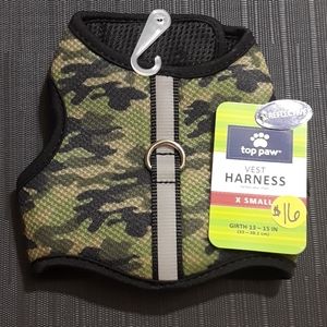 NEW XSmall Top Paw Camo Dog Vest Harness